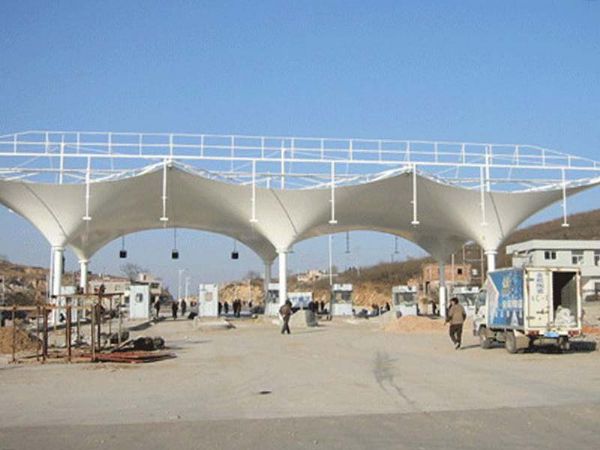 膜結構收費站入口