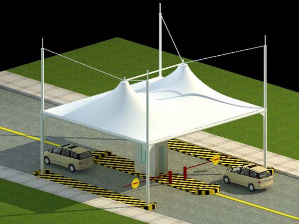 膜結構收費站入口