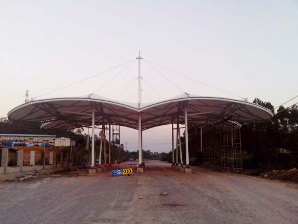 膜結構收費站入口