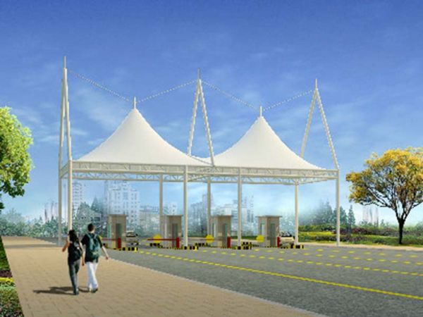 膜結構收費站入口