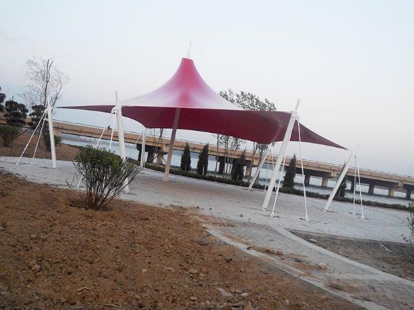 沾化徒駭河景觀張拉膜